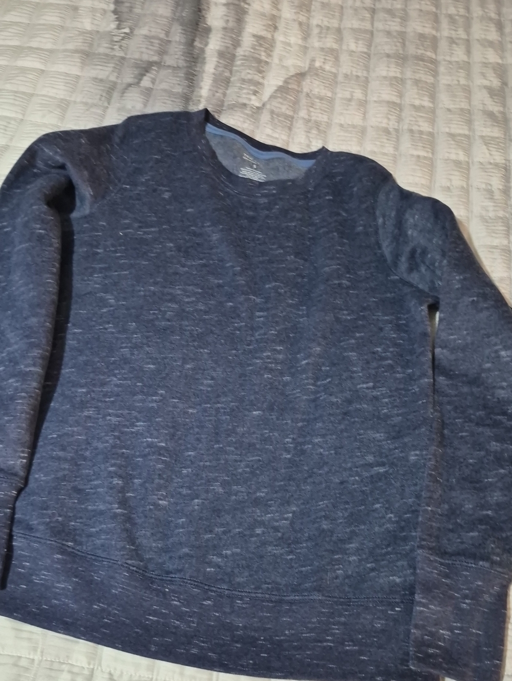 tek gear Men's Crewneck Sweater - Dark Heather Blue